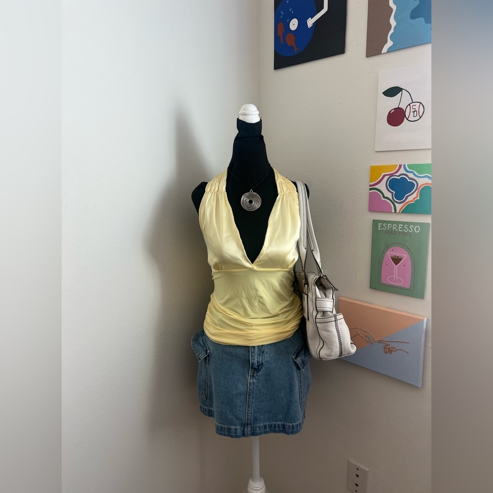 Butter Yellow Halter Top